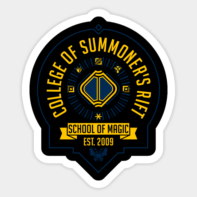 College of Summoner's Rift Sticker by Bomdesignz